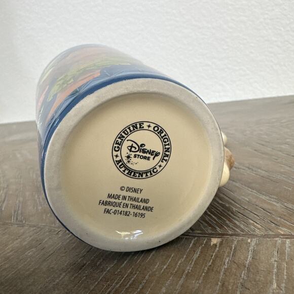 Disney Store Moana Fish Hook Handle Tall Ceramic Coffee Tea Mug Maui 14 oz Blue - Picture 5 of 6